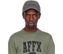 Gray Embroidered Cap