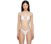 White Star Bikini Top