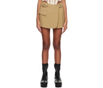 Khaki Interlock Blazer Miniskirt