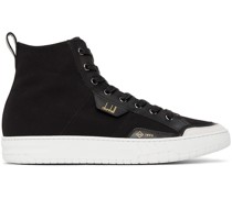 Black Canvas Court Sneakers