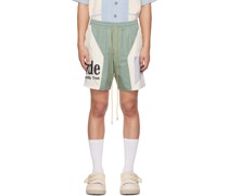 Blue & Off-White Senna Flight Shorts