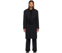 Black Cut-Through Coat