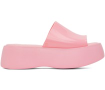 Pink Becky Platform Slides