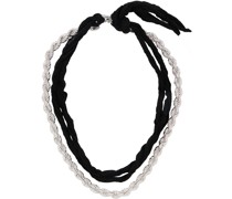 Black & Silver Link Necklace