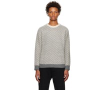 Gray Stripe Sweater