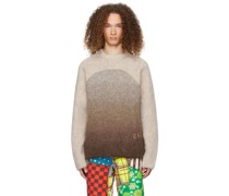 Brown Gradient Rainbow Sweater