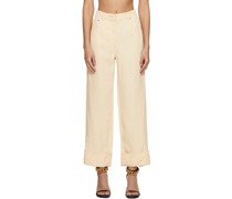 Off-White Button Trousers