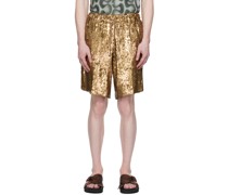 Gold Embellished Shorts