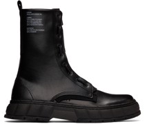 Black Apple Leather 1992Z Boots