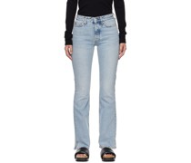 Blue Rob Slit Jeans