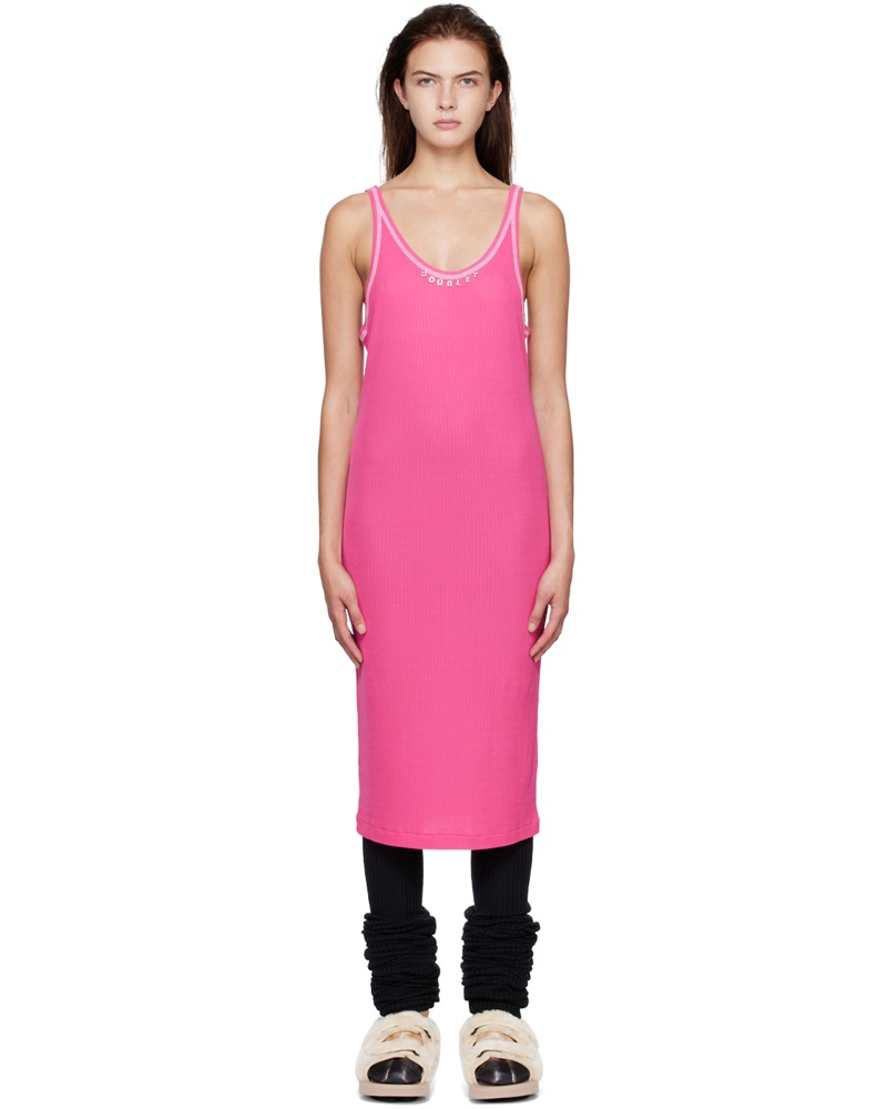 Doublet Damen Pink Rib Minidress