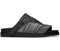 Black & Gray Valakas Sandals