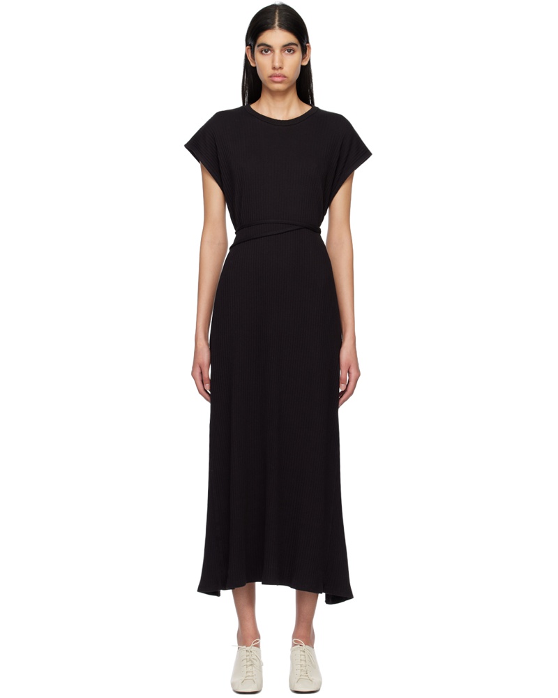 Baserange Damen Black Shaw Maxi Dress