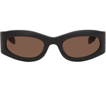 Gray Oval Sunglasses