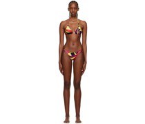Multicolor Mini Ring Triangle Bikini