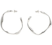 Silver Onda Hoop Medium Earrings