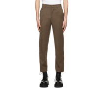 Brown Setup Wide Trousers