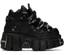 Black New Rock Edition Platform Sneakers
