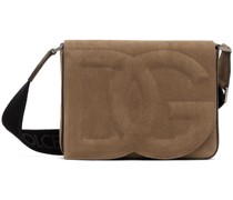 Brown Medium 'DG' Logo Crossbody Bag