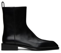 Black Throttle Leather Boots