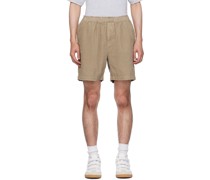 Taupe Frayed Shorts