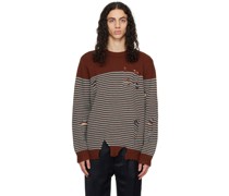 Brown Mega Shred Sweater