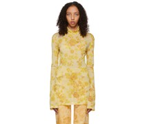 Yellow Floral Turtleneck