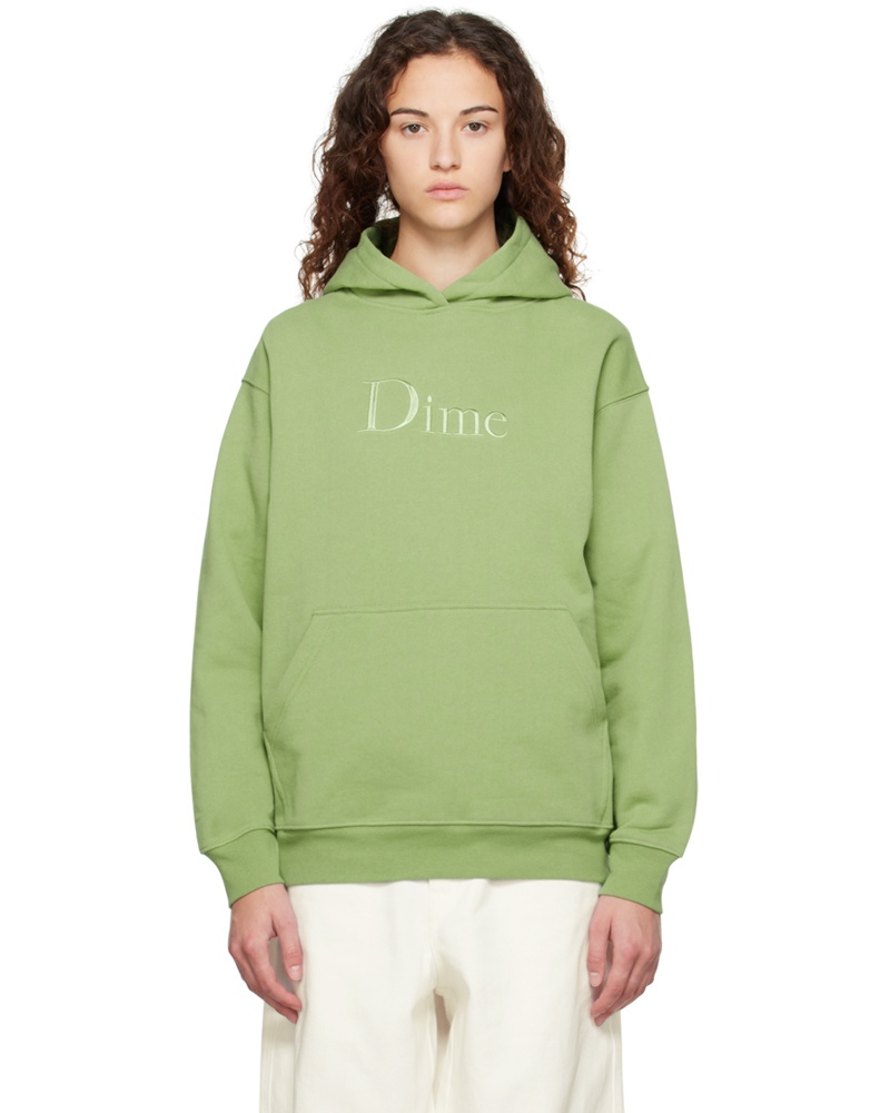 Dime Damen Green Classic Hoodie