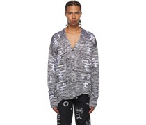 SSENSE Exclusive Black & White Full Fashion Cardigan