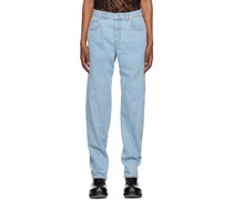 Blue Twisted Seam Jeans