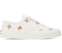 White Fox Head Sneakers