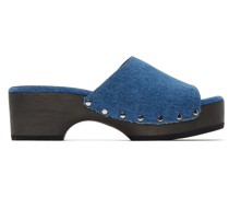 Navy Mara Clogs