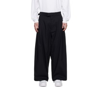 Black Pleated Trousers