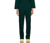 Green Cotton Lounge Pants
