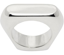 Silver Thin Ergo Ring