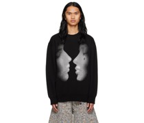 Black Graphic Sweater