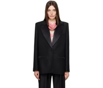 Black Relaxed-Fit Blazer