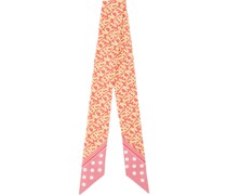 Pink Logo Neck Bow Scarf
