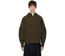 Khaki Asymmetric Hoodie
