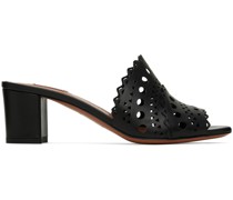 Black Vienne Heeled Sandals
