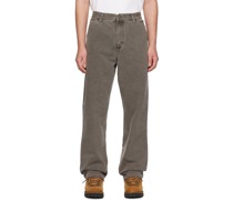 Black Single Knee Trousers