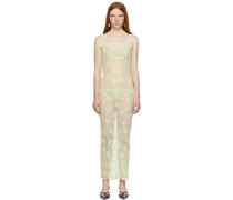 SSENSE Exclusive Green Lace Halter Dress