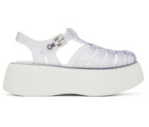 White Possession Platform Sandals