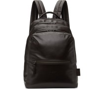 Brown Triparto Backpack
