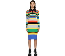 Multicolor Striped Midi Dress