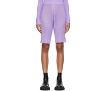SSENSE Exclusive Purple Viscose Shorts