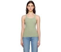 Green Scoop Neck Tank Top