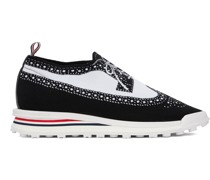 Black & White Trompe L'œil Longwing Sneakers