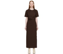 Brown Danielle Midi Dress