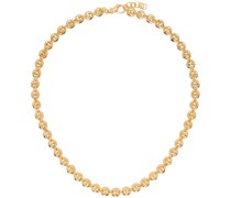 Gold Small Circle Link Necklace